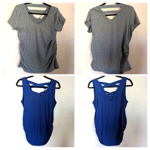 Two maternity tops